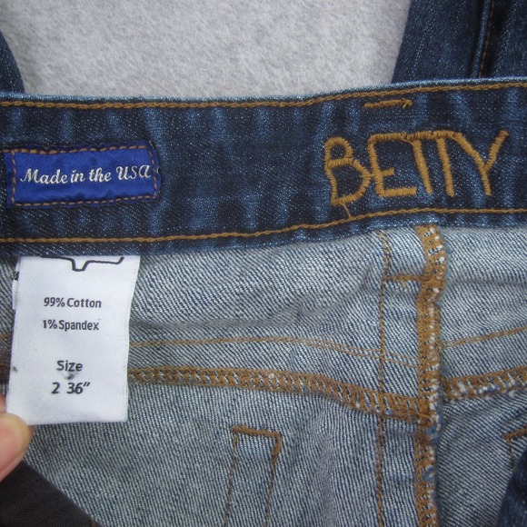 Kimes Ranch Jeans Womens 2x36 Blue Dark Wash Betty Bootcut Western USA - Picture 3 of 12